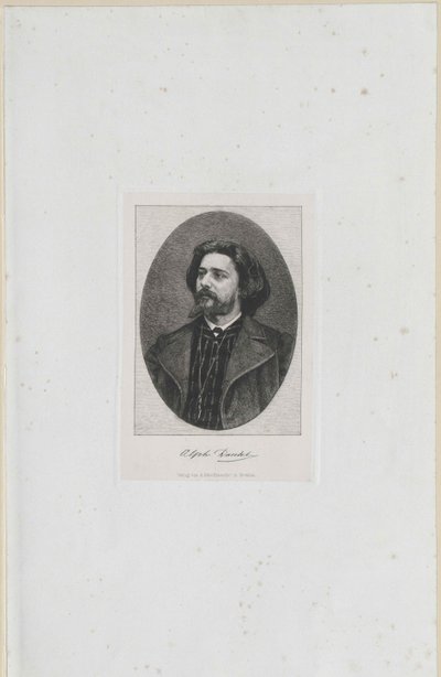 Alphonse Daudet (painettu) tekijältä Artist Unknown