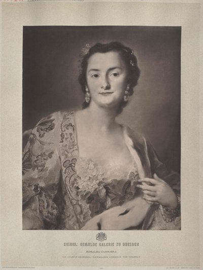 Anna Caroline kreivitär Orzelska tekijältä Artist Unknown
