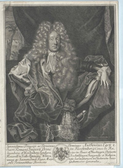 Anton Egon kreivi von Fuerstenberg tekijältä Artist Unknown