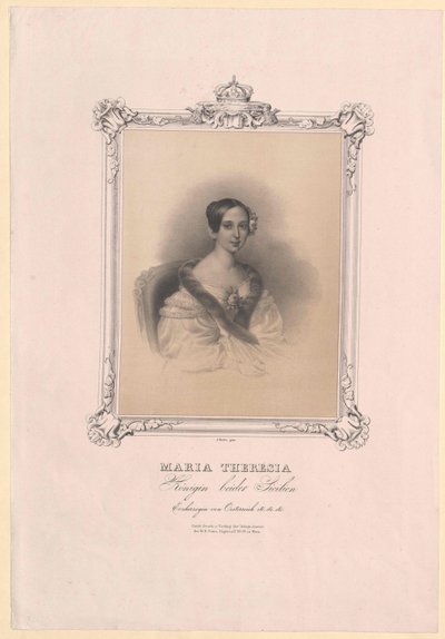 Itävallan arkkiherttuatar Maria Theresia tekijältä Artist Unknown