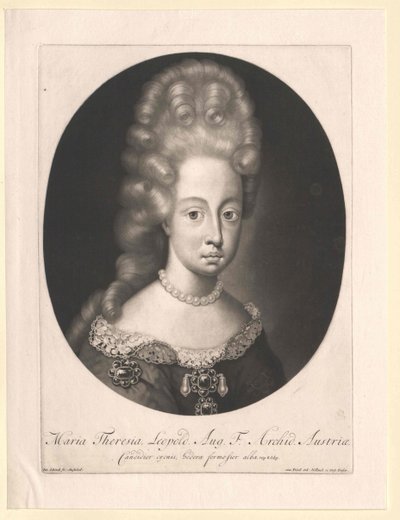 Itävallan arkkiherttuatar Therese tekijältä Artist Unknown