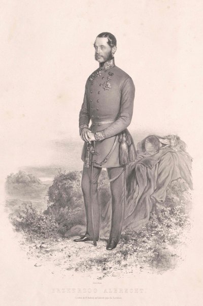 Itävallan arkkiherttua (1817-1895) Albrecht tekijältä Artist Unknown