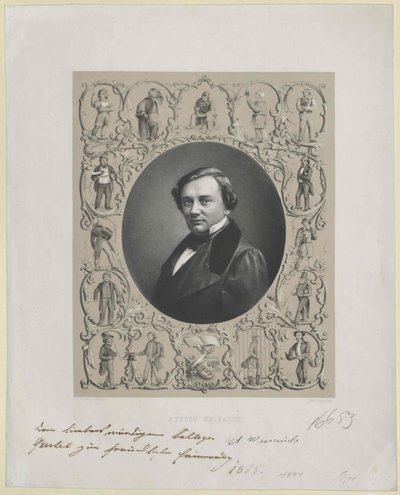 August Weihrauch (painettu) tekijältä Artist Unknown