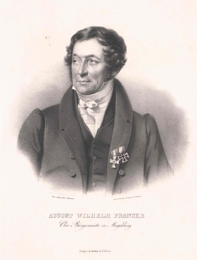 August Wilhelm Francke (painettu) tekijältä Artist Unknown