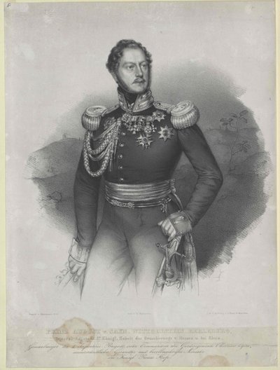 August ruhtinas Sayn-Wittgenstein-Berleburg tekijältä Artist Unknown