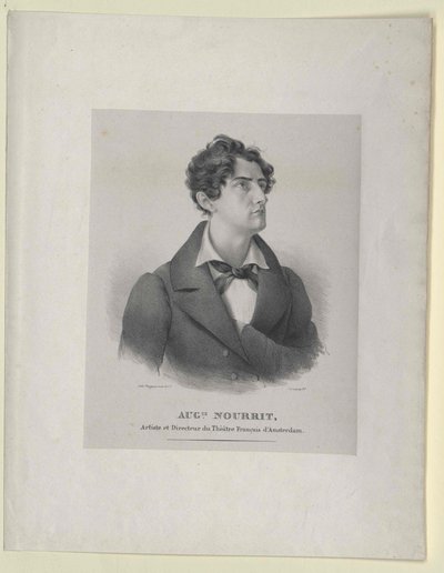 Auguste Nourrit (painettu) tekijältä Artist Unknown