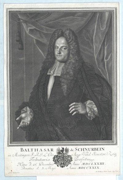 Balthazar Schnurbein von und zu Meitingen tekijältä Artist Unknown