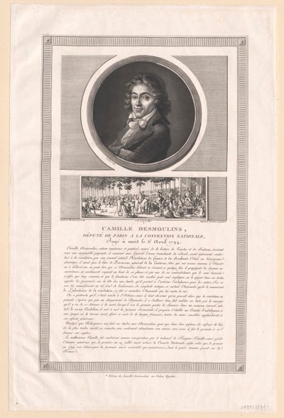 Camille Desmoulins (painettu) tekijältä Artist Unknown