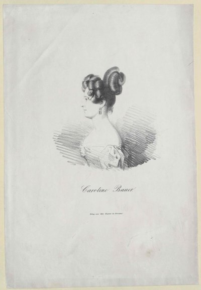 Caroline Bauer (tulosta) tekijältä Artist Unknown