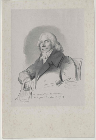 Charles Maurice herttua Talleyrand-Perigord tekijältä Artist Unknown