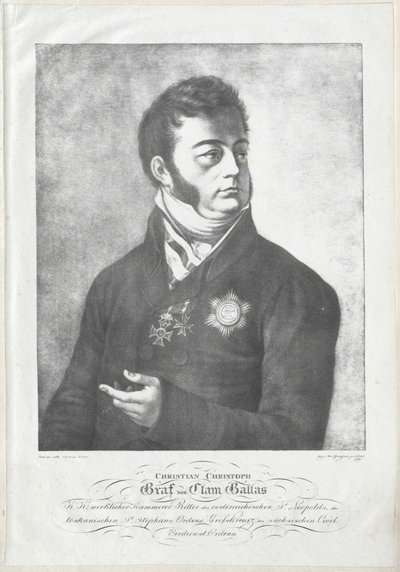 Christian Christoph kreivi Clam-Gallas tekijältä Artist Unknown