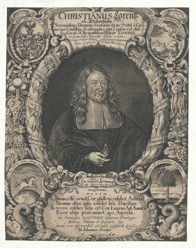 Christian Lorenz Adlershelm (tulosta) tekijältä Artist Unknown