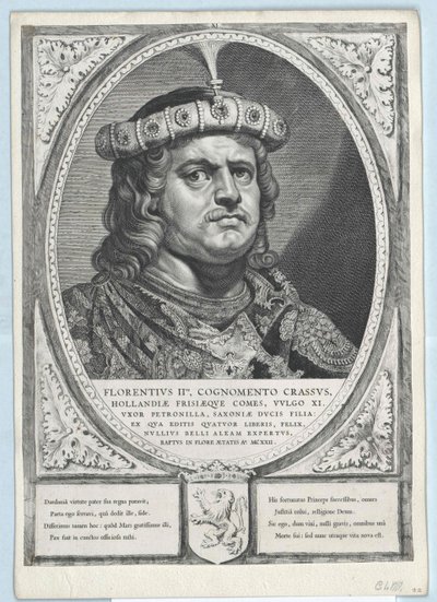 Hollannin kreivi Florence II (painettu) tekijältä Artist Unknown