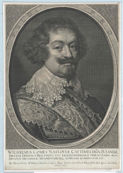 Nassau-Siegenin kreivi Wilhelm (tulosta) tekijältä Artist Unknown