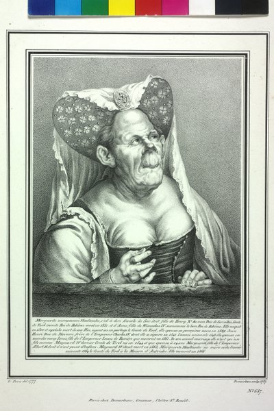Tirolin kreivitär Margaret Maultasch tekijältä Artist Unknown