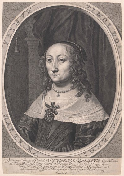 Zweibrueckenin palatiinakreivitär Catherine Charlotte tekijältä Artist Unknown