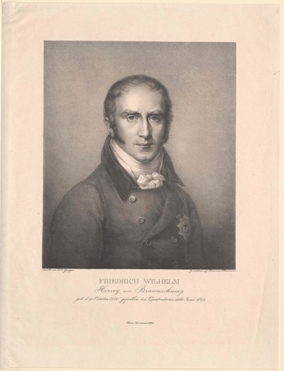 Brunswick-Oelsin herttua Friedrich Wilhelm tekijältä Artist Unknown