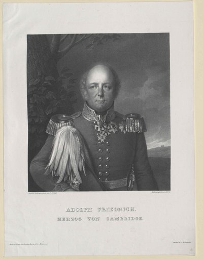 Cambridgen herttua Adolf Friedrich tekijältä Artist Unknown