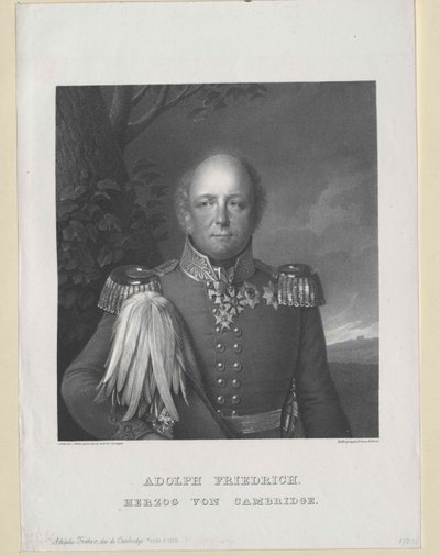 Cambridgen herttua Adolf Friedrich tekijältä Artist Unknown