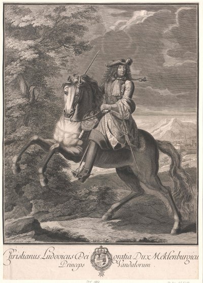 Mecklenburg-Schwerinin herttua Christian Louis I tekijältä Artist Unknown