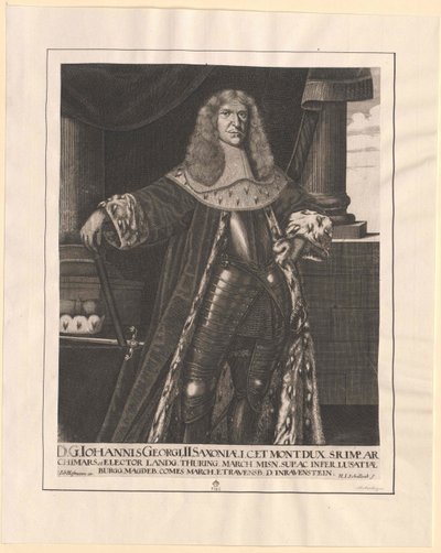 Saksin vaaliruhtinas Johann George II tekijältä Artist Unknown