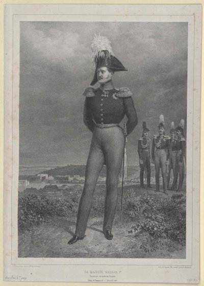 Venäjän keisari Nikolai I tekijältä Artist Unknown