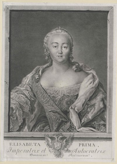 Venäjän keisarinna Elisabeth tekijältä Artist Unknown