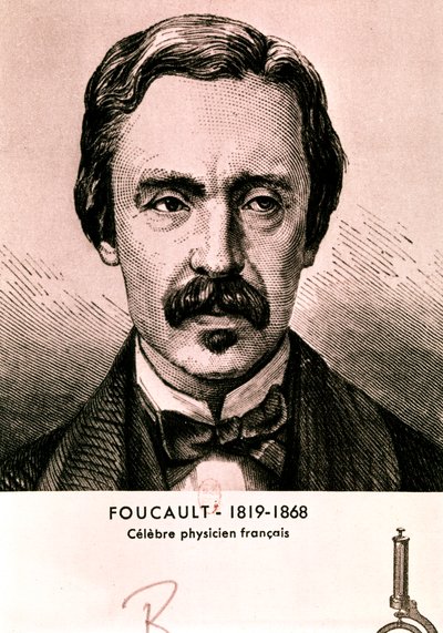 FOUCAULT Jean Bernard Leon: Bernard Leonard: Muotokuva (etsaus) tekijältä Artist Unknown