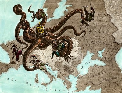 Ensimmäinen maailmansota: saksalainen mustekala tekijältä Artist Unknown