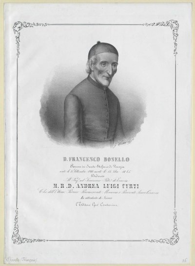 Francesco Bosello (painettu) tekijältä Artist Unknown