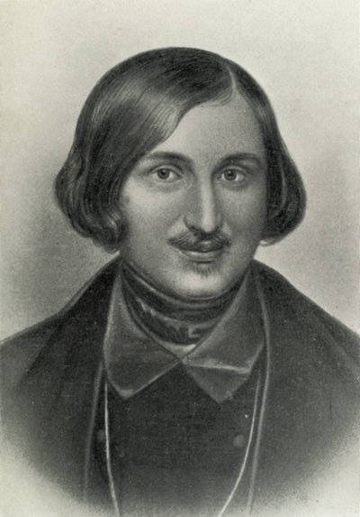 GOGOL, Nikolai Vasiljevitš (1809-1852). Venäläinen kirjailija ja näytelmäkirjailija. Kaiverrus. tekijältä Artist Unknown