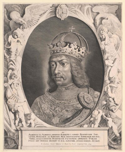 Saksan kuningas Albert II (painokuva) tekijältä Artist Unknown