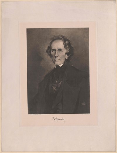 Giacomo Meyerbeer (painettu) tekijältä Artist Unknown