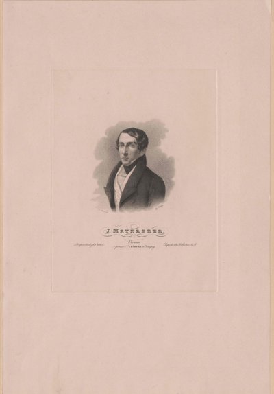 Giacomo Meyerbeer (painettu) tekijältä Artist Unknown