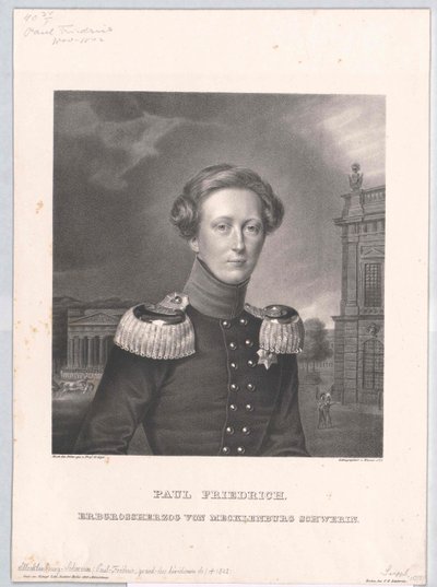 Mecklenburgin suurherttua Paul Frederick tekijältä Artist Unknown