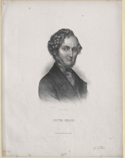 Hector Berlioz (painettu) tekijältä Artist Unknown