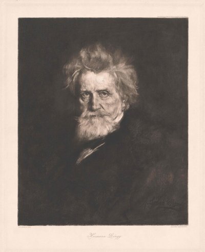 Hermann von Lingg (painettu) tekijältä Artist Unknown