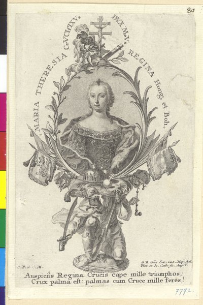 Pyhän Rooman keisarinna Maria Theresia tekijältä Artist Unknown
