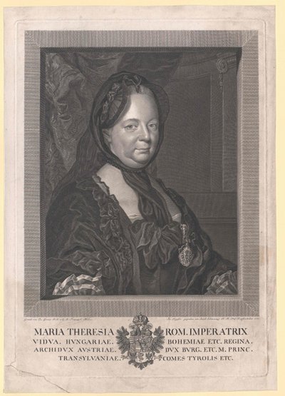 Pyhän Rooman keisarinna Maria Theresia tekijältä Artist Unknown
