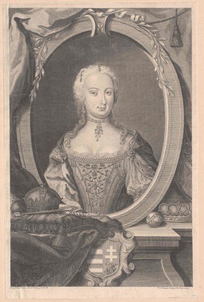 Pyhän Rooman keisarinna Maria Theresia tekijältä Artist Unknown