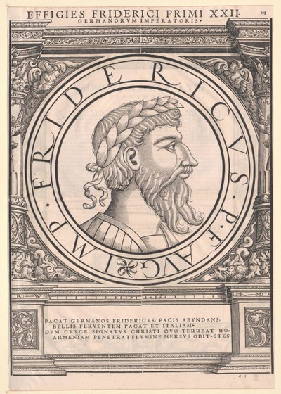 Pyhän Rooman keisari Frederic I Barbarossa tekijältä Artist Unknown