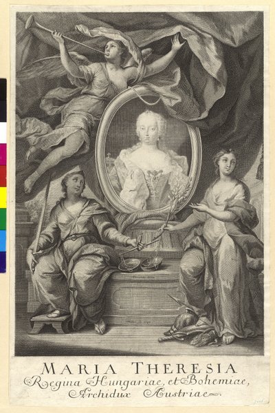 Pyhän Rooman keisarinna Maria Theresia tekijältä Artist Unknown