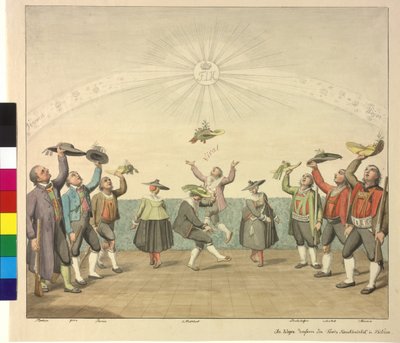 Tirolilaisten kunnianosoitus keisari Franz I:lle tekijältä Artist Unknown