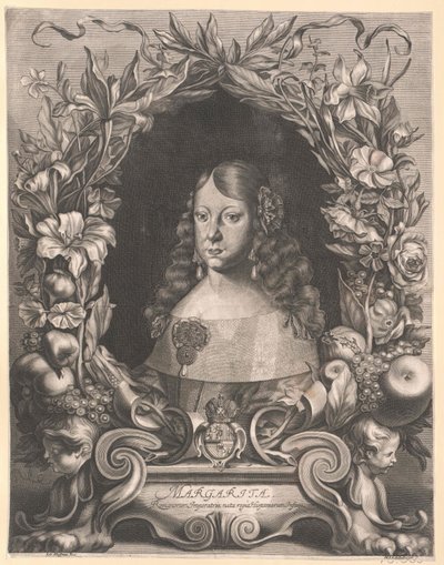 Espanjan infantti Margaret Theresia (tuloste) tekijältä Artist Unknown