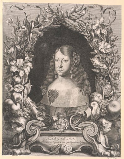 Espanjan infantti Margarete Theresia (tuloste) tekijältä Artist Unknown