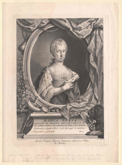 Espanjan infanta Maria Luisa tekijältä Artist Unknown