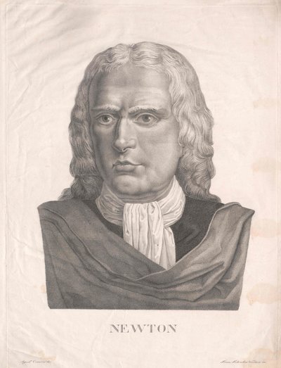 Isaac Newton (painettu) tekijältä Artist Unknown