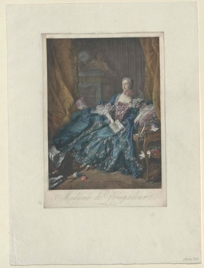 Jeanne Antoinette Poisson Pompadour tekijältä Artist Unknown