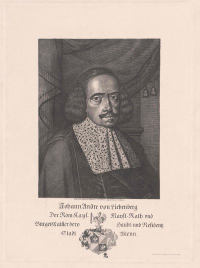Johann Andreas von Liebenberg (tulosta) tekijältä Artist Unknown