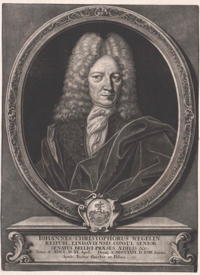 Johann Christoph Wegelin (painettu) tekijältä Artist Unknown